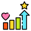 Quick Popularity Growth Icon